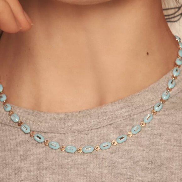 Anthropologie Sporty Epoxy Necklace - Picture 4 of 5